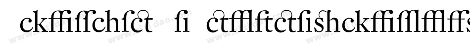 Schmale Anzeigenschrift字体转换